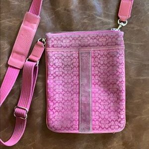 Pink coach purse